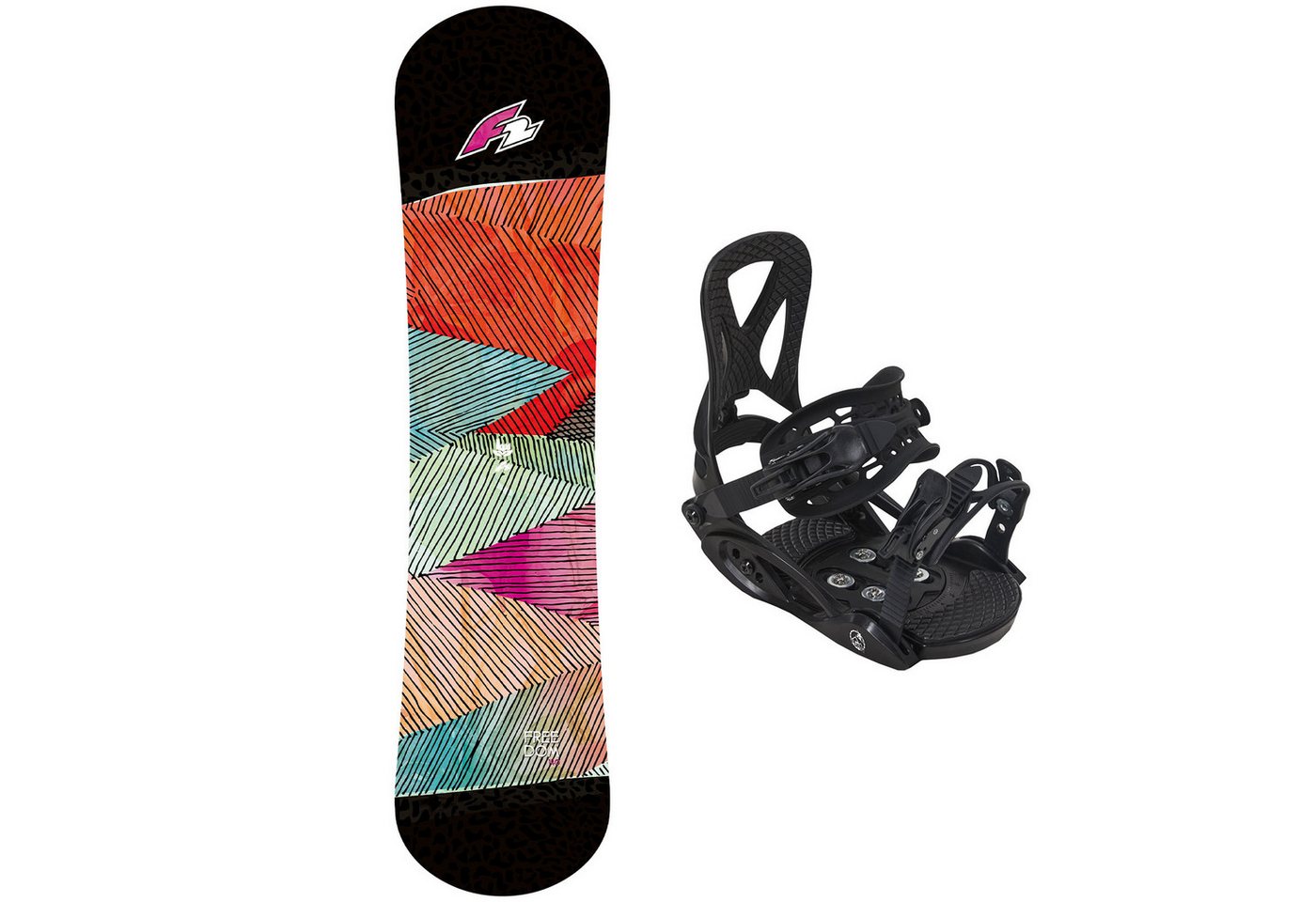F2 Snowboard F2 Set Junior Snowboard Freedom 140cm mit Eco Pure Bindung F2 Snowboard F2 Set Junior Snowboard Freedom 140cm mit Eco Pure Bindung von F2