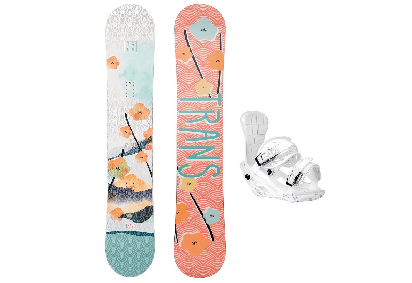 F2 Snowboard Trans Damen Snowboard Set Premium Wood 143 cm Orange + Pipe M Bindung F2 Snowboard Trans Damen Snowboard Set Premium Wood 143 cm Orange + Pipe M Bindung von F2