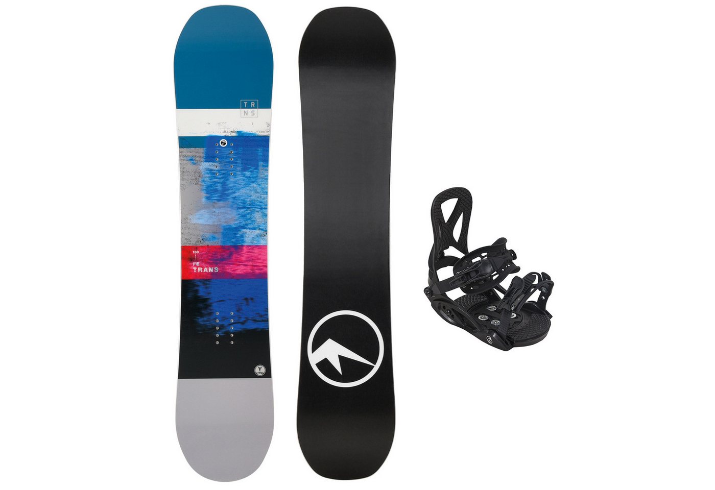 F2 Snowboard Trans Junior Snowboard Set FE 130 cm Blau + Eco Pure S Bindung von F2