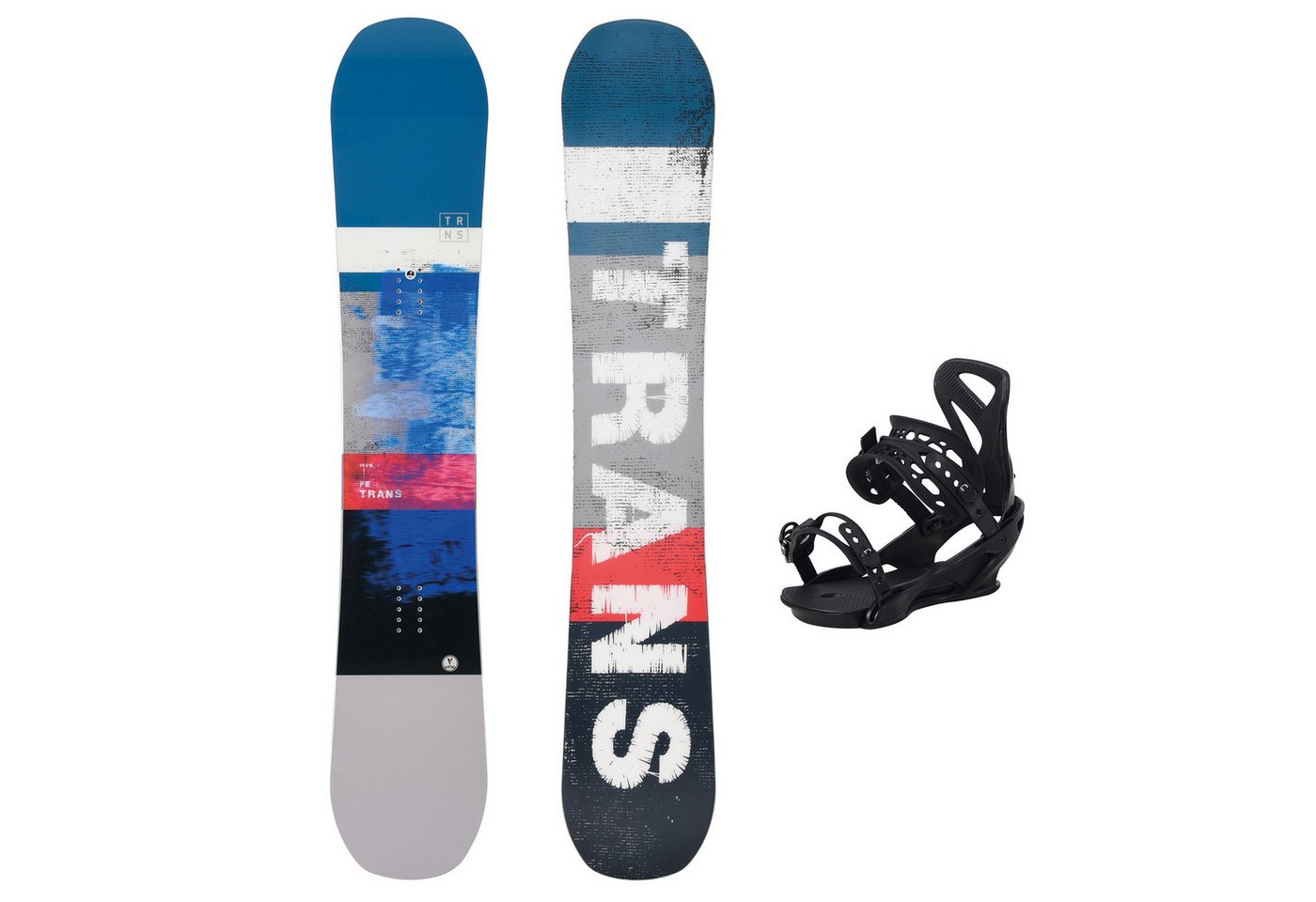 F2 Snowboard Trans Snowboard Set FE 159 cm Blau + Team Pro L Bindung von F2