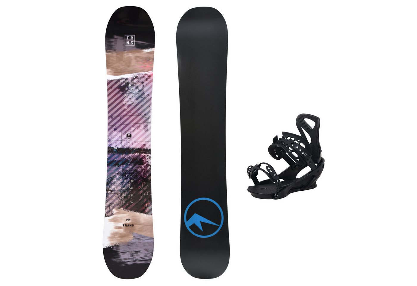 F2 Snowboard Trans Snowboard FR 152 cm Schwarz + Team Pro M Bindung von F2