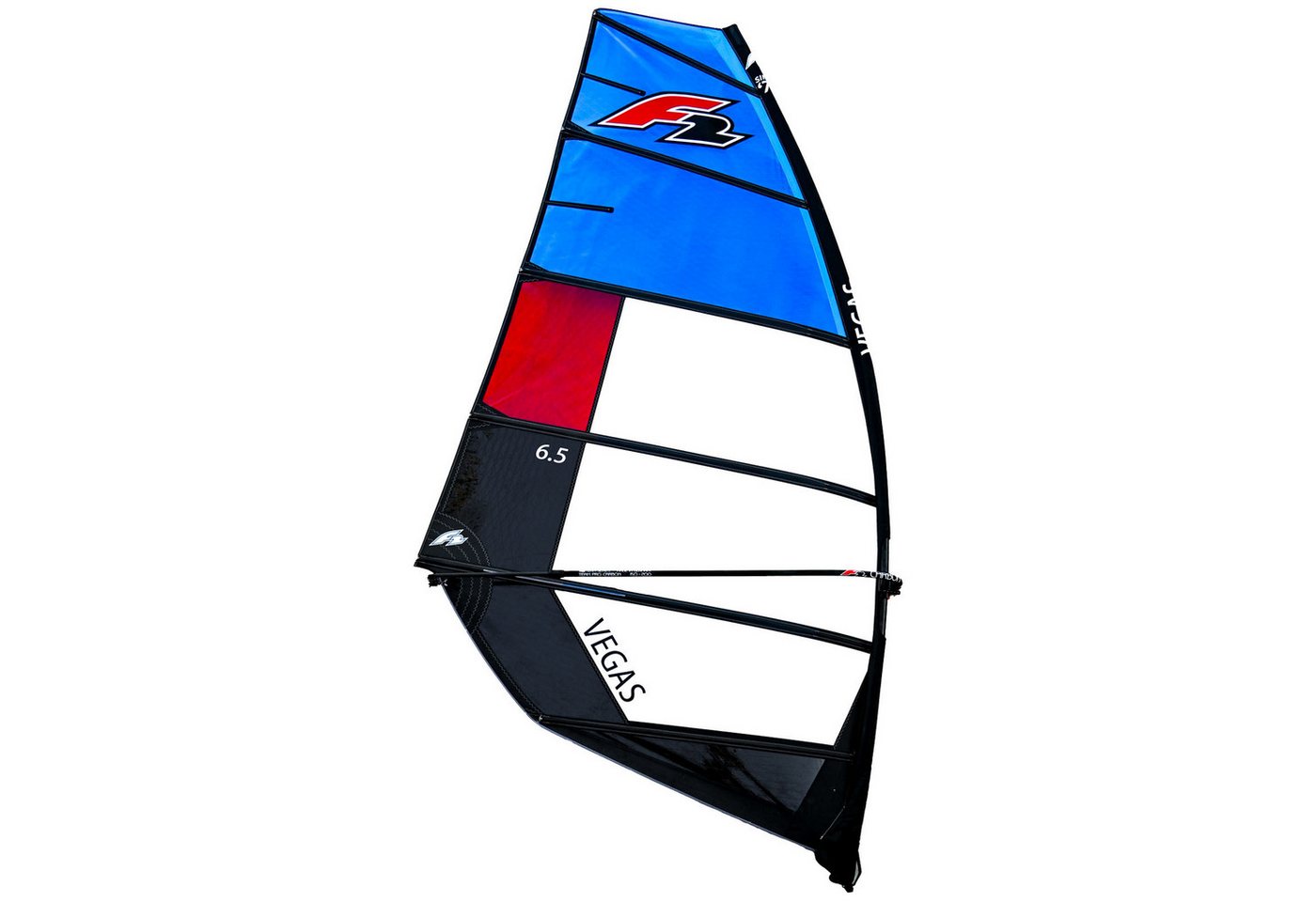 F2 Surfsegel F2 Sale Windsurf Segel Vegas Team 8qm Blau/Schwarz Modell 2022 NEU S von F2