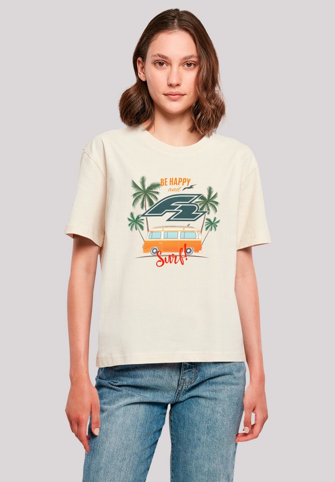 F2 T-Shirt F2 Be Happy And Surf Bulli Sommer Sommer, Surfer, Sport von F2