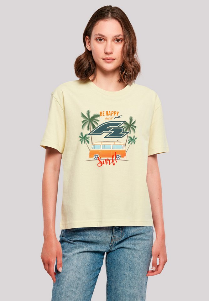F2 T-Shirt F2 Be Happy And Surf Bulli Sommer Sommer, Surfer, Sport von F2