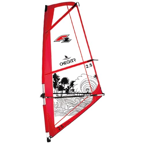 F2 Windsurf Segel Checker Kid Komplett Rigg 4 qm Rot 2024/25 F2 Windsurf Segel Checker Kid Komplett Rigg 4 qm Rot 2024/25 von F2