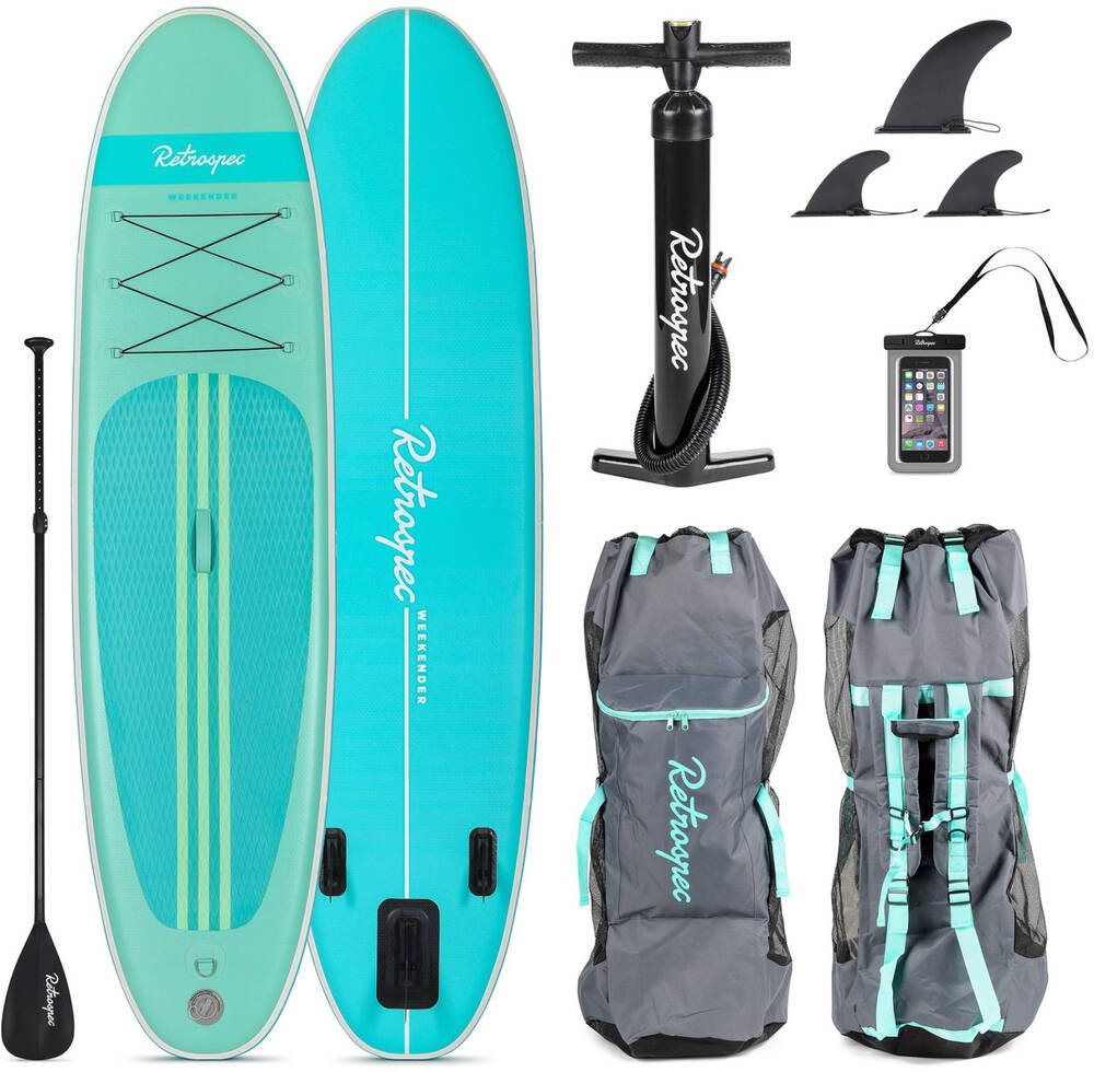 F26 Retrospec Weekender 10' ISUP StandUp Paddle komplettSet Seafoam Türkis SUP-Paddel F26 Retrospec Weekender 10' ISUP StandUp Paddle komplettSet Seafoam Türkis SUP-Paddel von F26