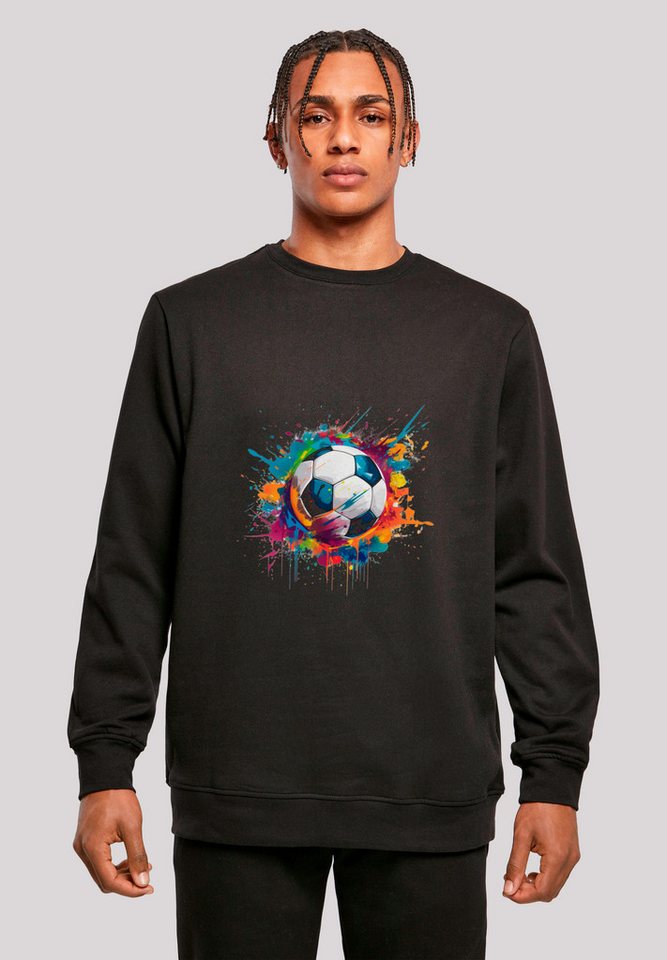 F4NT4STIC Sweatshirt Bunte Fußball Grafik Premium Qualität F4NT4STIC Sweatshirt Bunte Fußball Grafik Premium Qualität von F4NT4STIC