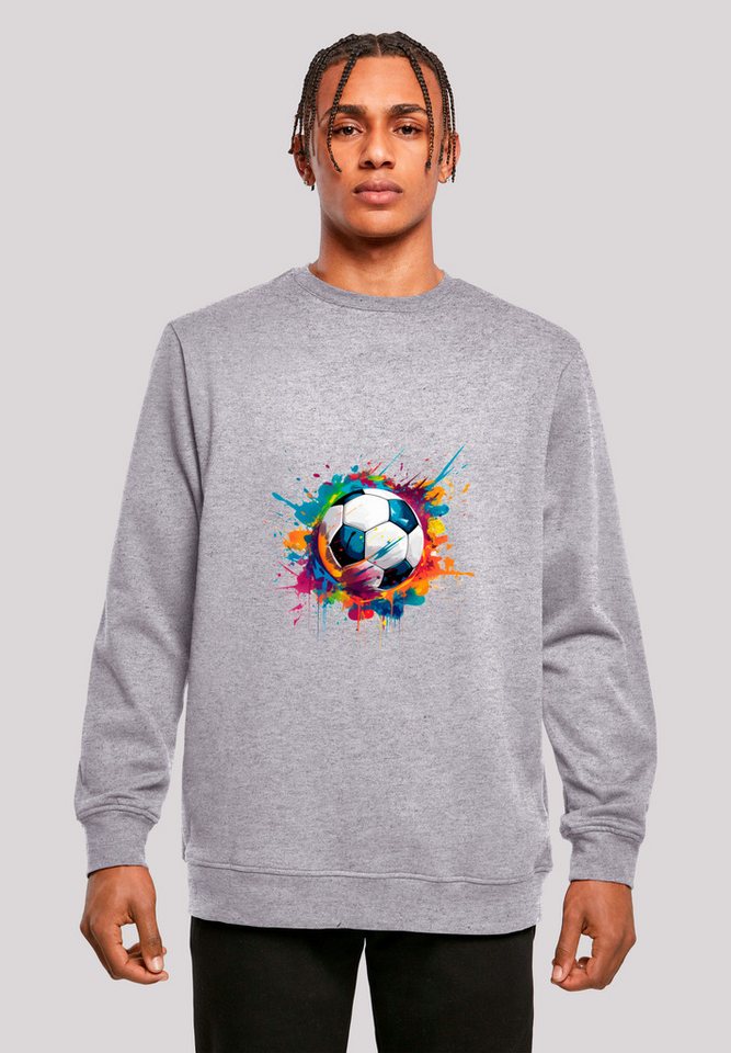 F4NT4STIC Sweatshirt Bunte Fußball Grafik Premium Qualität F4NT4STIC Sweatshirt Bunte Fußball Grafik Premium Qualität von F4NT4STIC
