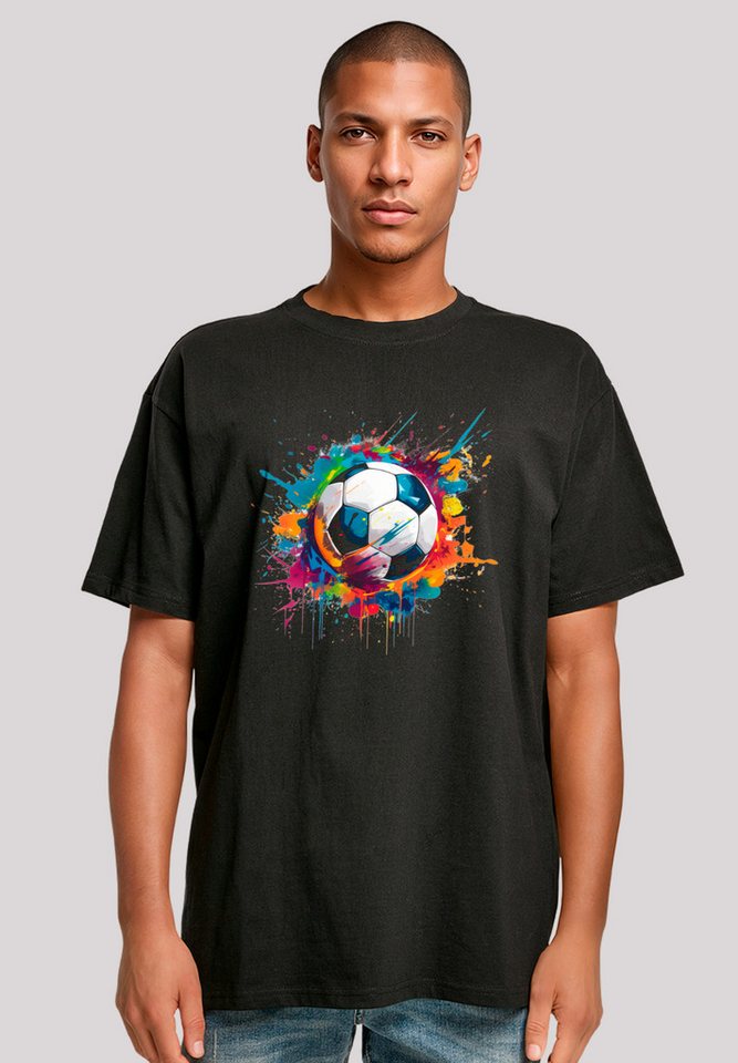 F4NT4STIC T-Shirt Bunte Fußball Grafik Premium Qualität F4NT4STIC T-Shirt Bunte Fußball Grafik Premium Qualität von F4NT4STIC