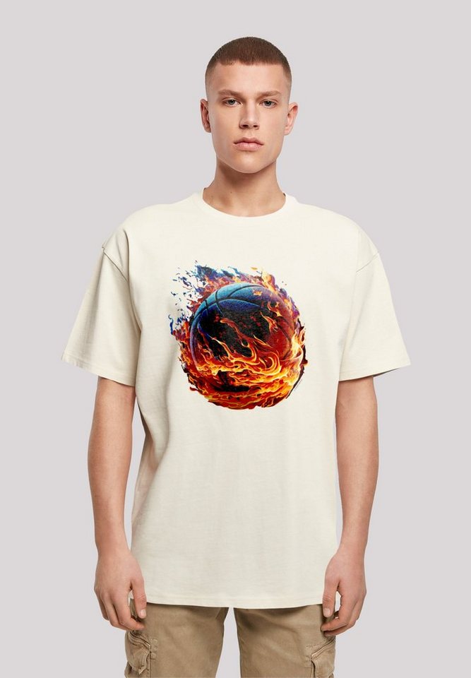 F4NT4STIC T-Shirt Basketball On Fire Sport OVERSIZE TEE Print F4NT4STIC T-Shirt Basketball On Fire Sport OVERSIZE TEE Print von F4NT4STIC