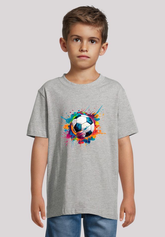 F4NT4STIC T-Shirt Bunte Fußball Grafik Premium Qualität F4NT4STIC T-Shirt Bunte Fußball Grafik Premium Qualität von F4NT4STIC