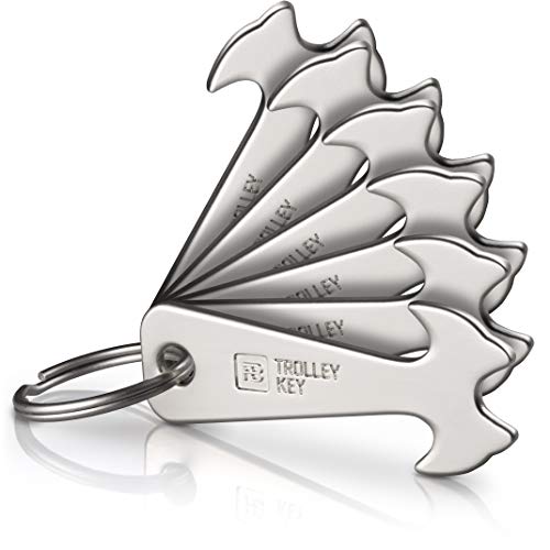 FABACH 6 Trolley Key Einkaufswagenlöser - Ersetzt Einkaufswagenchip, Einkaufschip - Schlüsselanhänger aus Metall für Key Organizer und Schlüsselbund - Kein Steckenbleiben im Einkaufswagen FABACH 6 Trolley Key Einkaufswagenlöser - Ersetzt Einkaufswagenchip, Einkaufschip - Schlüsselanhänger aus Metall für Key Organizer und Schlüsselbund - Kein Steckenbleiben im Einkaufswagen von FABACH