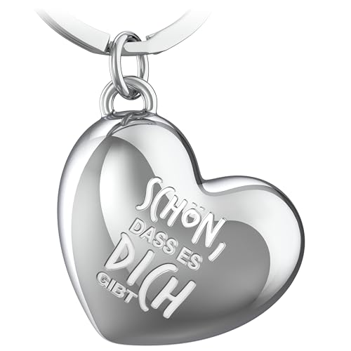 FABACH Liebe Schlüsselanhänger Herz mit Gravur - Herz Glücksbringer Schlüsselanhänger Freundin - Geschenk Liebe Glücksbringer Freundschaft - Beste Freundin Geschenk - Schön, dass es dich gibt FABACH Liebe Schlüsselanhänger Herz mit Gravur - Herz Glücksbringer Schlüsselanhänger Freundin - Geschenk Liebe Glücksbringer Freundschaft - Beste Freundin Geschenk - Schön, dass es dich gibt von FABACH