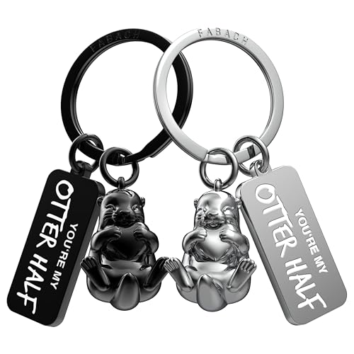 FABACH Otter Schlüsselanhänger für Paare - 2 Otter Mit Herz - Ich Liebe Dich Partner Geschenk - Freundin Geschenk - Couple Paar Liebesgeschenke Jahrestag FABACH Otter Schlüsselanhänger für Paare - 2 Otter Mit Herz - Ich Liebe Dich Partner Geschenk - Freundin Geschenk - Couple Paar Liebesgeschenke Jahrestag von FABACH