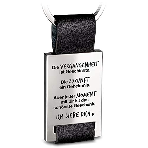 FABACH Liebe Schlüsselanhänger mit Gravur aus Leder - Ich liebe dich Schlüsselanhänger für Partner - Freundin Geschenk Liebe Freund - Jeder Moment mit dir ist das schönste Geschenk FABACH Liebe Schlüsselanhänger mit Gravur aus Leder - Ich liebe dich Schlüsselanhänger für Partner - Freundin Geschenk Liebe Freund - Jeder Moment mit dir ist das schönste Geschenk von FABACH