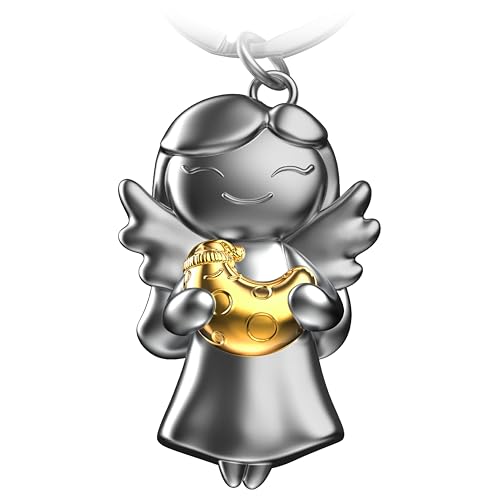 FABACH Schutzengel Schlüsselanhänger Star mit Mond - Glücksbringer Schutzengel aus Metall - Engel Schlüsselanhänger Schutzengel - Schutzengel Glücksbringer Engel Liebe Geschenk FABACH Schutzengel Schlüsselanhänger Star mit Mond - Glücksbringer Schutzengel aus Metall - Engel Schlüsselanhänger Schutzengel - Schutzengel Glücksbringer Engel Liebe Geschenk von FABACH