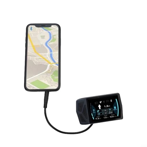 FACAIIO E-Bike-Display, LCD-Display für BAFANG 01 02 für HD Ulart Motor G510, E-Bike-Anzeige, B02U, IPS-Display mit Bluetooth und Kartennavigation von FACAIIO