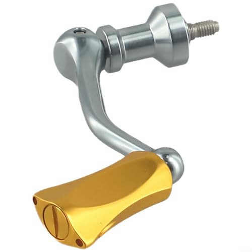 Premium Spinnrolle Single Rocker Handle Kompatibel mit verschiedenen Rollen (Gold) von FACAIIO