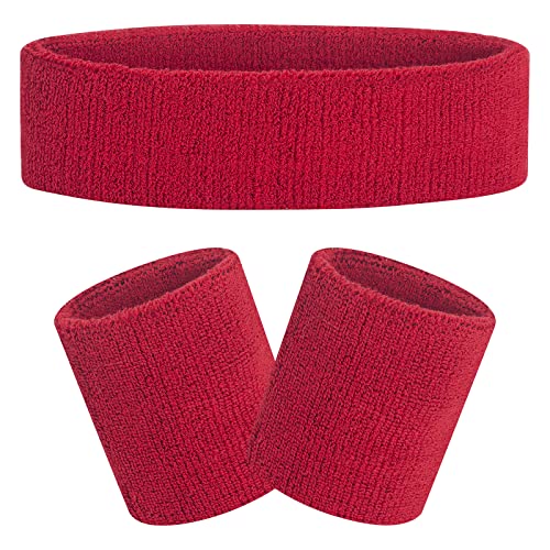 FACATH Gestreiftes Schweißband-Set Sport-Stirnband-Armband-Set Frottee-Armband Sportübungs-Basketball-Armband-Stirnbänder FACATH Gestreiftes Schweißband-Set Sport-Stirnband-Armband-Set Frottee-Armband Sportübungs-Basketball-Armband-Stirnbänder von FACATH
