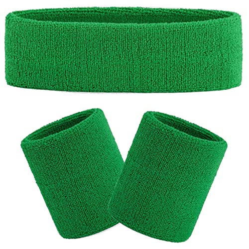 FACATH Gestreiftes Schweißband-Set Sport-Stirnband-Armband-Set Frottee-Armband Sportübungs-Basketball-Armband-Stirnbänder FACATH Gestreiftes Schweißband-Set Sport-Stirnband-Armband-Set Frottee-Armband Sportübungs-Basketball-Armband-Stirnbänder von FACATH