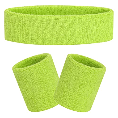 FACATH Gestreiftes Schweißband-Set Sport-Stirnband-Armband-Set Frottee-Armband Sportübungs-Basketball-Armband-Stirnbänder FACATH Gestreiftes Schweißband-Set Sport-Stirnband-Armband-Set Frottee-Armband Sportübungs-Basketball-Armband-Stirnbänder von FACATH