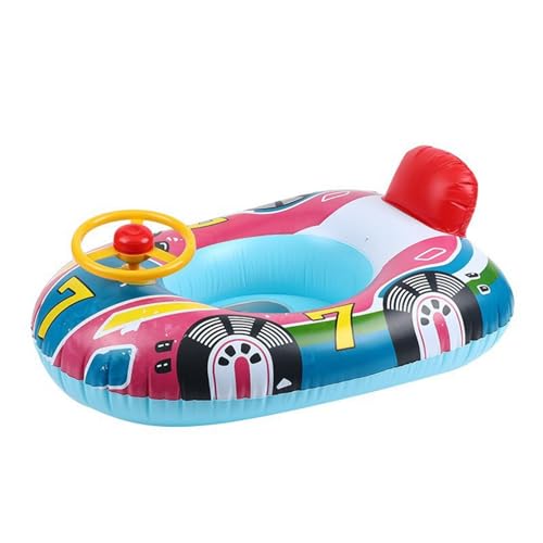 Babys und Kleinkinder Auto-Boot-Schwimmring Kinder-Schwimmsitz PVC-Auto-Boot-Schwimmring Kinder-Schwimmprodukte für Kinder 1-5 Jahre (Blau) von FAGELAXUDN