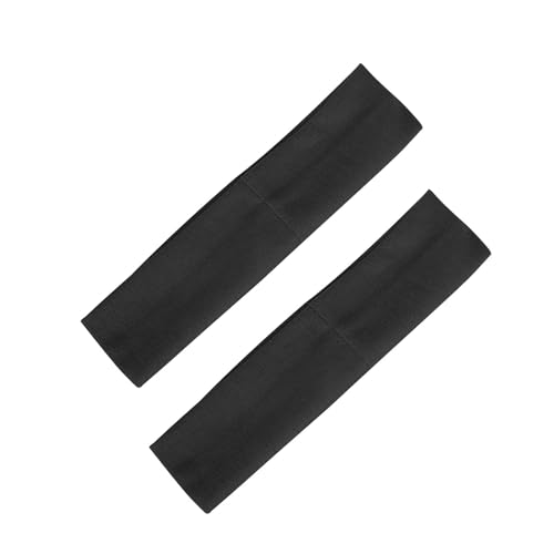 Sport Schweiß Herren Haar Stirnband Unisex Band Schweißband Stretch Damen Fitness & Yoga Ausrüstung Sportbänder Set (Black, One Size) von FAGELAXUDN