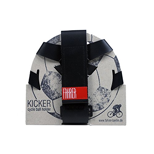 FAHRER Berlin KICKER Ballhalter Fussball (Größe 5) Basketball, schwarz, Fahrradzubehör von FAHRER