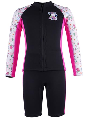 Kinder Jungen Mädchen 2.5mm Zweiteilige Neopren Thermal Wetsuit Langarm Front Zipper Wet Jacket Neopren Hose Neoprenanzüge für Wassersport Kinder Jungen Mädchen 2.5mm Zweiteilige Neopren Thermal Wetsuit Langarm Front Zipper Wet Jacket Neopren Hose Neoprenanzüge für Wassersport von FAIRYRAIN