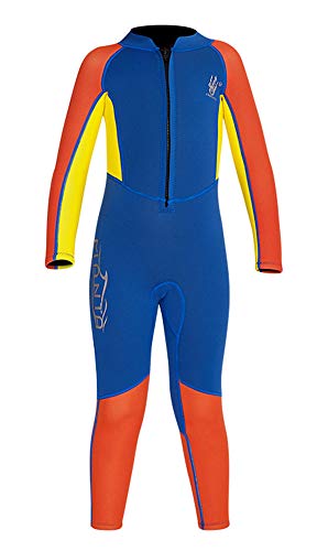 Kleinkind Jungen Einteiler Neoprenanzug 2.5MM Lang Wetsuit Schwimmanzug Sonnenschutz für Wassersport Diving Suit M Kleinkind Jungen Einteiler Neoprenanzug 2.5MM Lang Wetsuit Schwimmanzug Sonnenschutz für Wassersport Diving Suit M von FAIRYRAIN