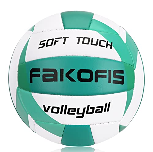 FAKOFIS Beachvolleyball, offizielle Größe 5,weiche Volleyballs für Kinder Erwachsene,Ball für Outdoor Indoor Spiele Grün FAKOFIS Beachvolleyball, offizielle Größe 5,weiche Volleyballs für Kinder Erwachsene,Ball für Outdoor Indoor Spiele Grün von FAKOFIS