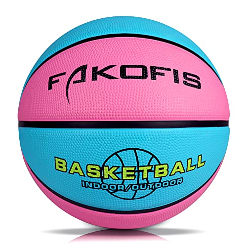 FAKOFIS Kinder Basketball Größe 3, Jugend Basketballs Größe 5，Größe 7,Outdoor Indoor Street Basketball，Arena Training Erwachsene Anfänger Basketbälle von FAKOFIS