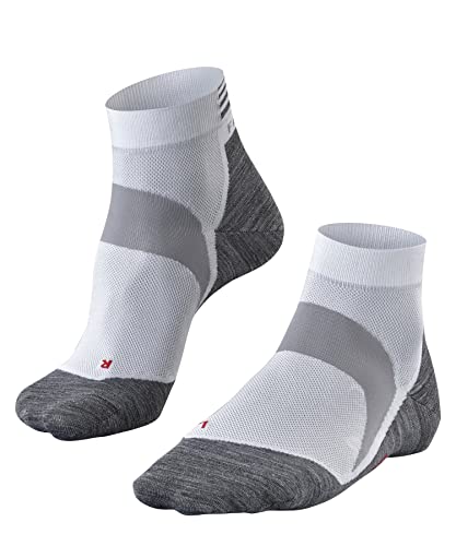 FALKE Unisex Fahrradsocken BC6 Short Racing U SSO Funktionsgarn Antiblasen 1 Paar, Weiß (White-Mix 2020), 39-41 von FALKE