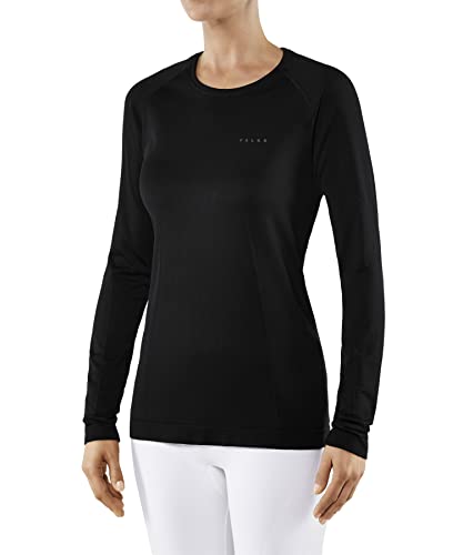 FALKE Damen Funktionsshirt Arctic Brushed, Funktionsgarn, 1 Stück, Schwarz (Black 3000), XS FALKE Damen Funktionsshirt Arctic Brushed, Funktionsgarn, 1 Stück, Schwarz (Black 3000), XS von FALKE