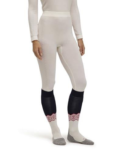 FALKE Damen Baselayer-Hose Wool-Tech 3/4 W TI Wolle Funktionsmaterial schnelltrocknend 1 Stück, Weiß (Off-White 2040) - Trend, S von FALKE