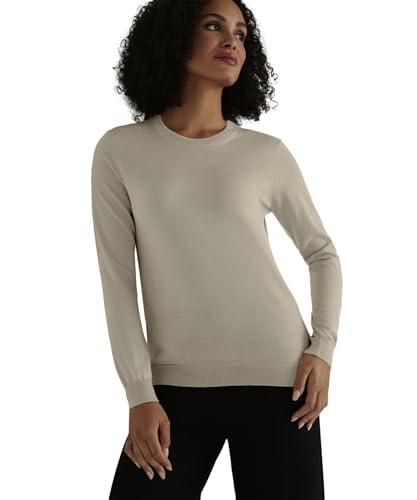 FALKE Damen Basic New Merino Crew Neck Pullover weich hautfreundlich atmungsaktive klimaregulierende geruchshemmende Wolle 1 Stück von FALKE