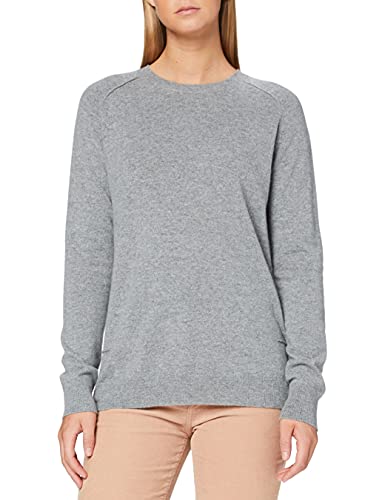 FALKE Damen Crew Neck Longsleeve, Light Grey, L von FALKE