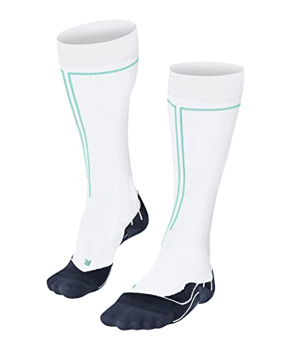 FALKE Damen Laufsocken RU Compression Energy W KH Funktionsmaterial mit Kompression 1 Paar, Weiß (Off-White 2010) - Wadenumfang W2, 39-42 von FALKE