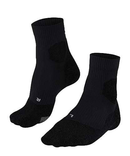 FALKE Damen Laufsocken RU Trail Grip Funktionsmaterial Antiblasen 1 Paar, Schwarz (Black 3000), 35-36 von FALKE