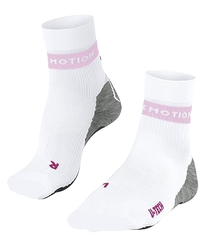 FALKE Damen Laufsocken RU True Motion Aion W SO Lyocell Funktionsmaterial antiblasen 1 Paar, Weiß (White 2008), 35-36 von FALKE