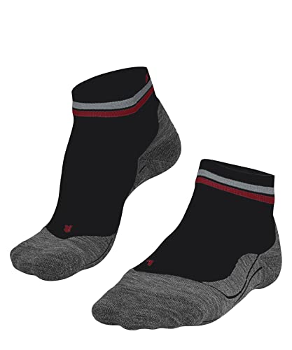 FALKE Damen Laufsocken RU4 Endurance Short Reflect W SSO Baumwolle Antiblasen 1 Paar, Schwarz (Black 3008), 37-38 von FALKE