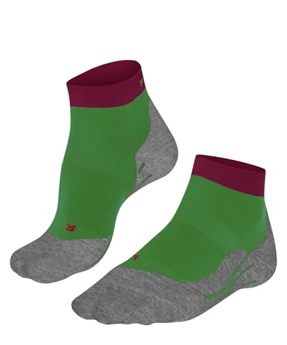 FALKE Damen Laufsocken RU4 Endurance Short W SSO Baumwolle Funktionsmaterial antiblasen 1 Paar, Grün (Grassgreen 7014), 35-36 von FALKE