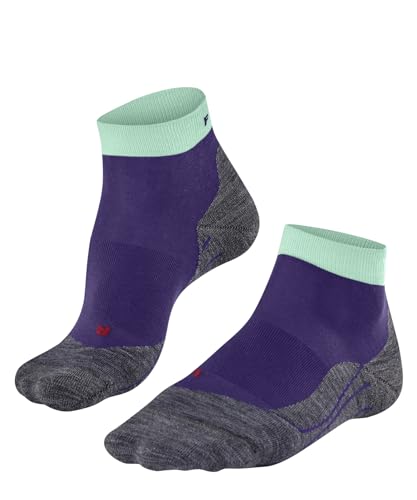 FALKE Damen Laufsocken RU4 Endurance Short W SSO Baumwolle Funktionsmaterial antiblasen 1 Paar, Lila (Amethyst 8683), 37-38 von FALKE