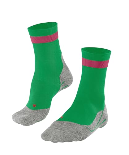 FALKE Damen Laufsocken RU4 Endurance W SO Baumwolle Funktionsmaterial antiblasen 1 Paar, Grün (Grassgreen 7014), 37-38 von FALKE