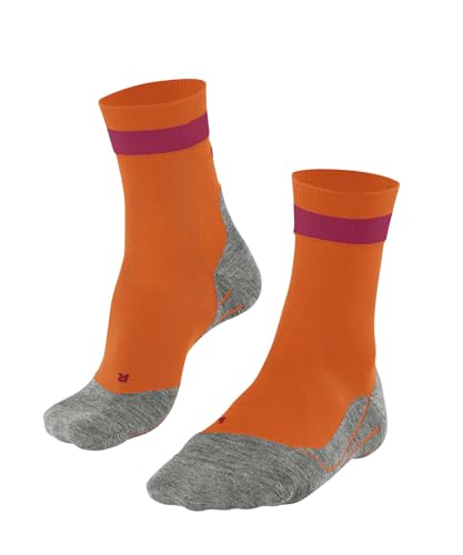 FALKE Damen Laufsocken RU4 Endurance W SO Baumwolle Funktionsmaterial antiblasen 1 Paar, Orange (Neon Orange 8931), 35-36 von FALKE