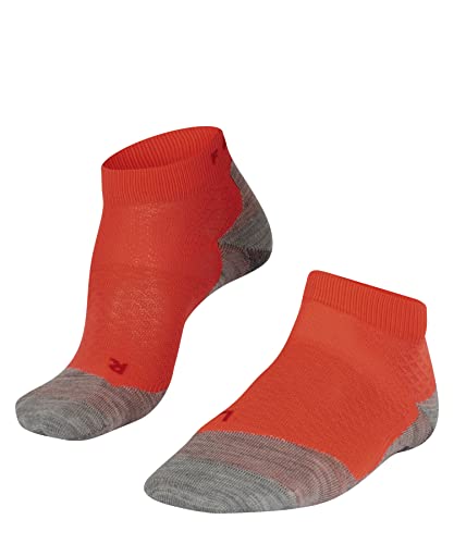 FALKE Damen Laufsocken RU5 Race Short W SSO Funktionsgarn Antiblasen 1 Paar, Rot (Neon Red 8584), 41-42 von FALKE