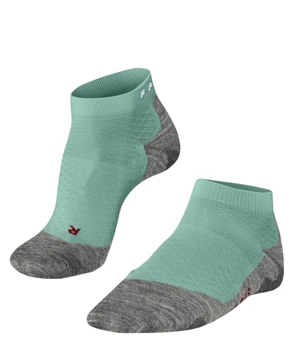 FALKE Damen Laufsocken RU5 Race Short W SSO Funktionsmaterial antiblasen 1 Paar, Grün (Jade 7439), 35-36 von FALKE