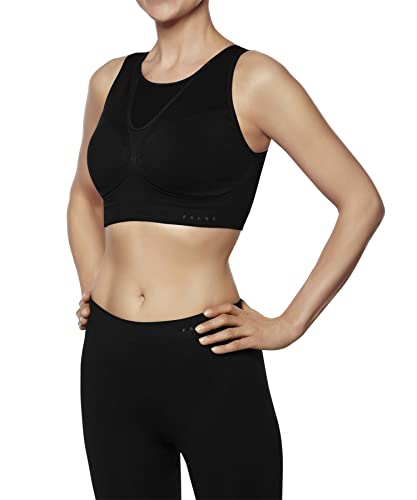 FALKE Damen Sport-BH Maximum Support CUP C/D W SB Funktionsgarn für hohen Aktivitätslevel 1 Stück, Schwarz (Black 3000), XS von FALKE