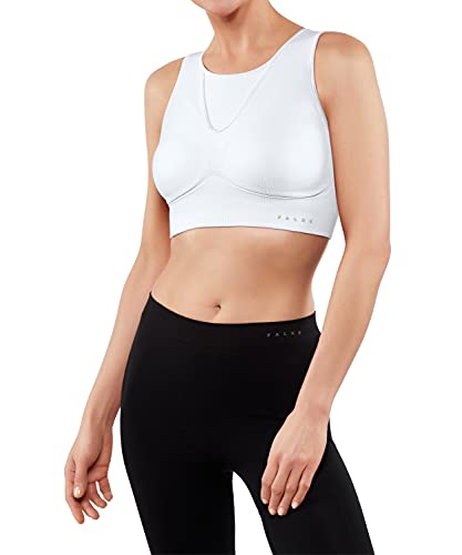 FALKE Damen Sport-BH Maximum Support CUP C/D W SB Funktionsgarn für hohen Aktivitätslevel 1 Stück, Weiß (White 2860), XS von FALKE