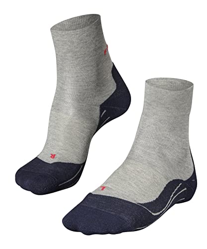 FALKE Damen Laufsocken RU4 Endurance, Baumwolle, 1 Paar, Grau (Lightgrey 3406), 35-36 von FALKE